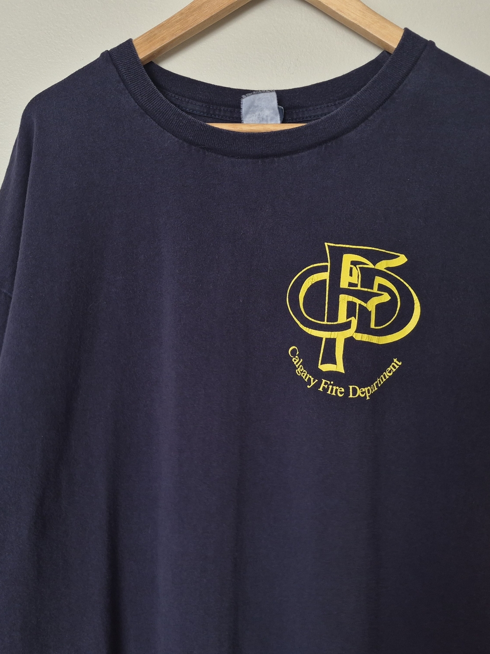 Calgary Fire Department Navy Short-Sleeve T-Shirt Men's 3XL Made in Canada